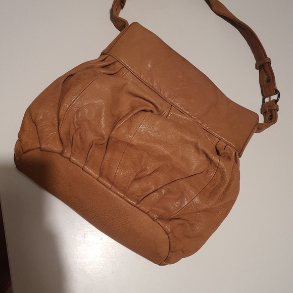 Tan Leather Handbag Gabee - Picture 3 of 7